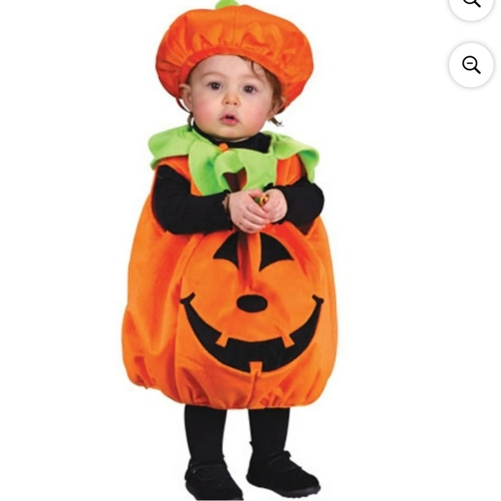 Baby Pumpkin “Cutie Pie” Costume – One Size Fits Up to 24M